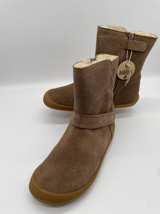 Develab 41016 Barefoot Boot Tex Taupe Suede